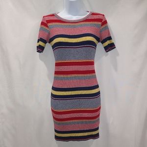 Forever 21 Striped Bodycon Dress Size Small
